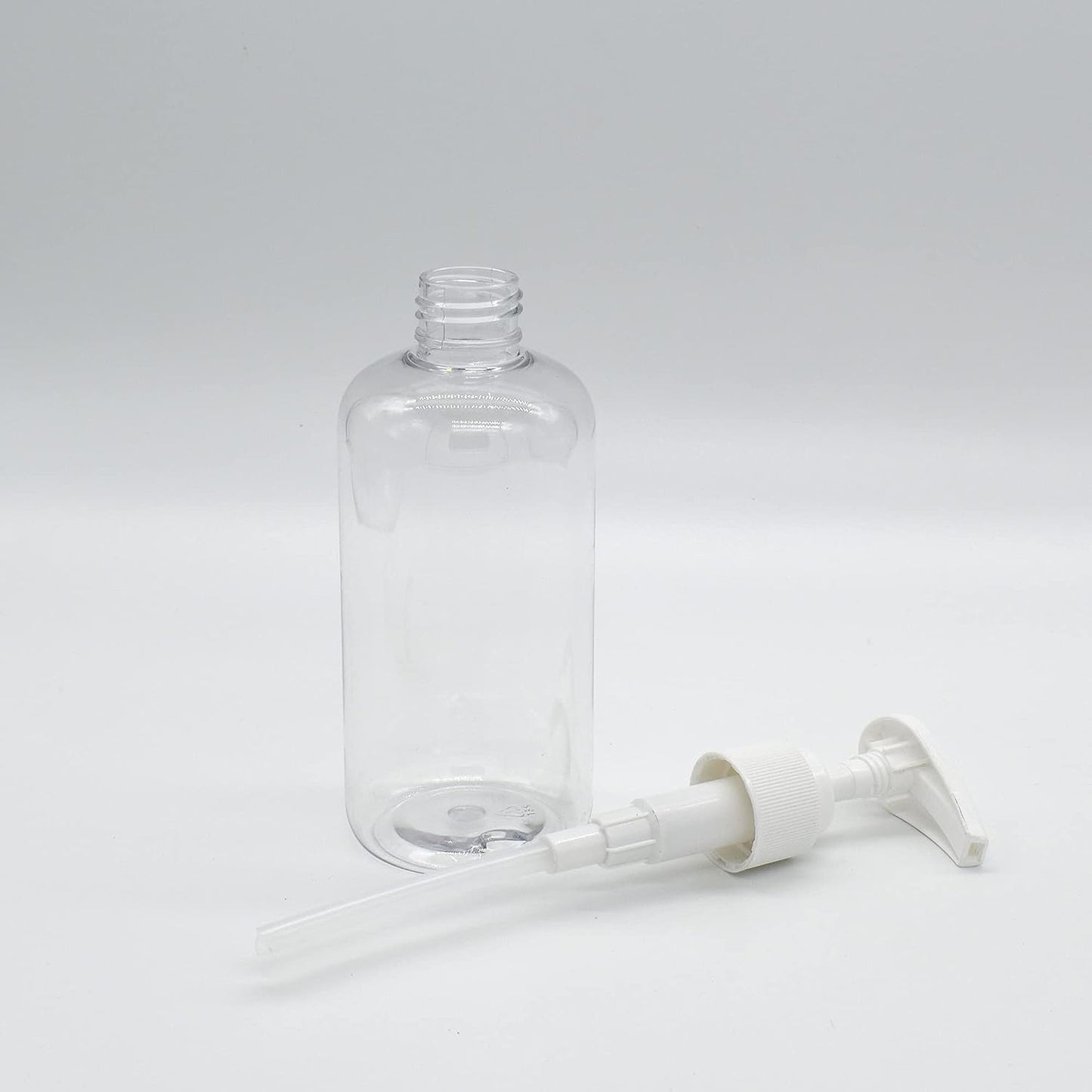 Empty Clear 8oz Round Bottles With Pump