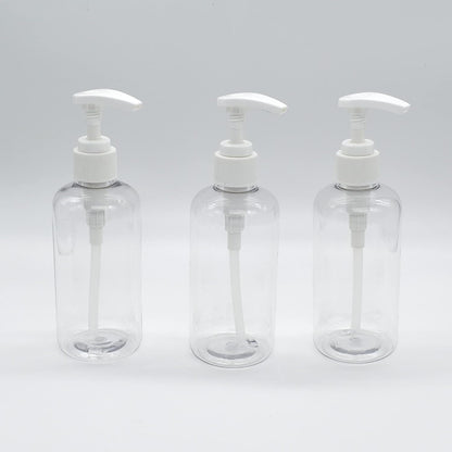 Empty Clear 8oz Round Bottles With Pump