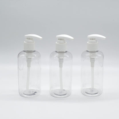 Empty Clear 8oz Round Bottles With Pump