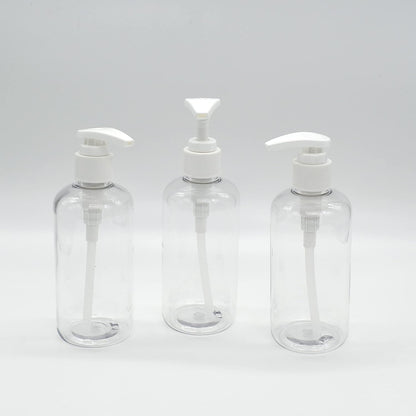 Empty Clear 8oz Round Bottles With Pump