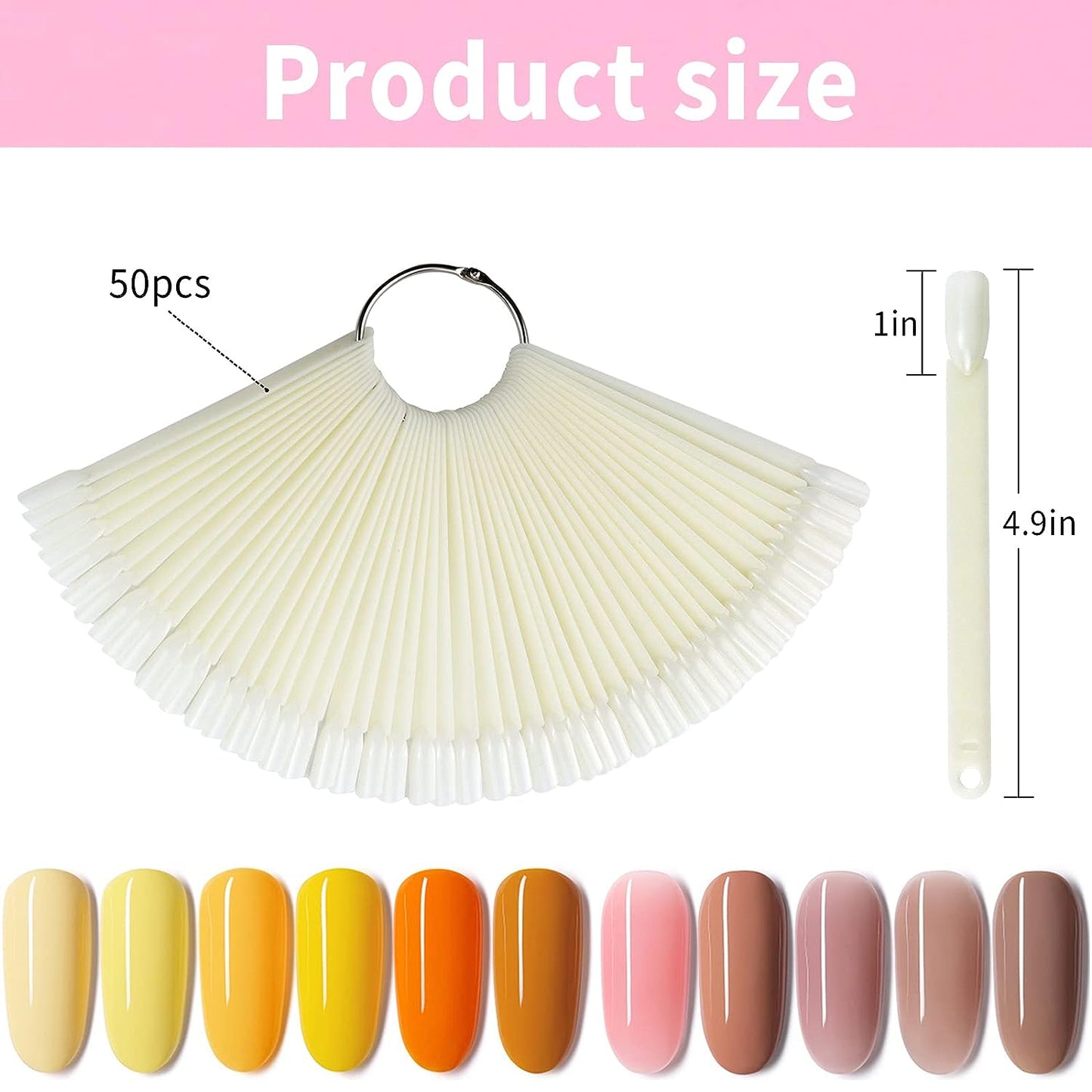 Nail Swatch Sticks with Ring