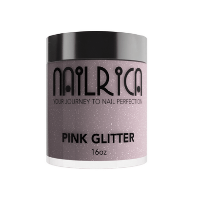 Pink Glitter Dip & Acrylic Powder