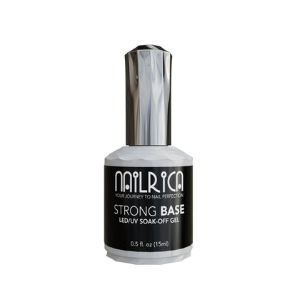 Strong Base Coat | Soak-Off Gel No Wipe | 0.5oz